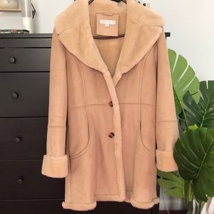 Larry Levine Faux Fur Peacoat